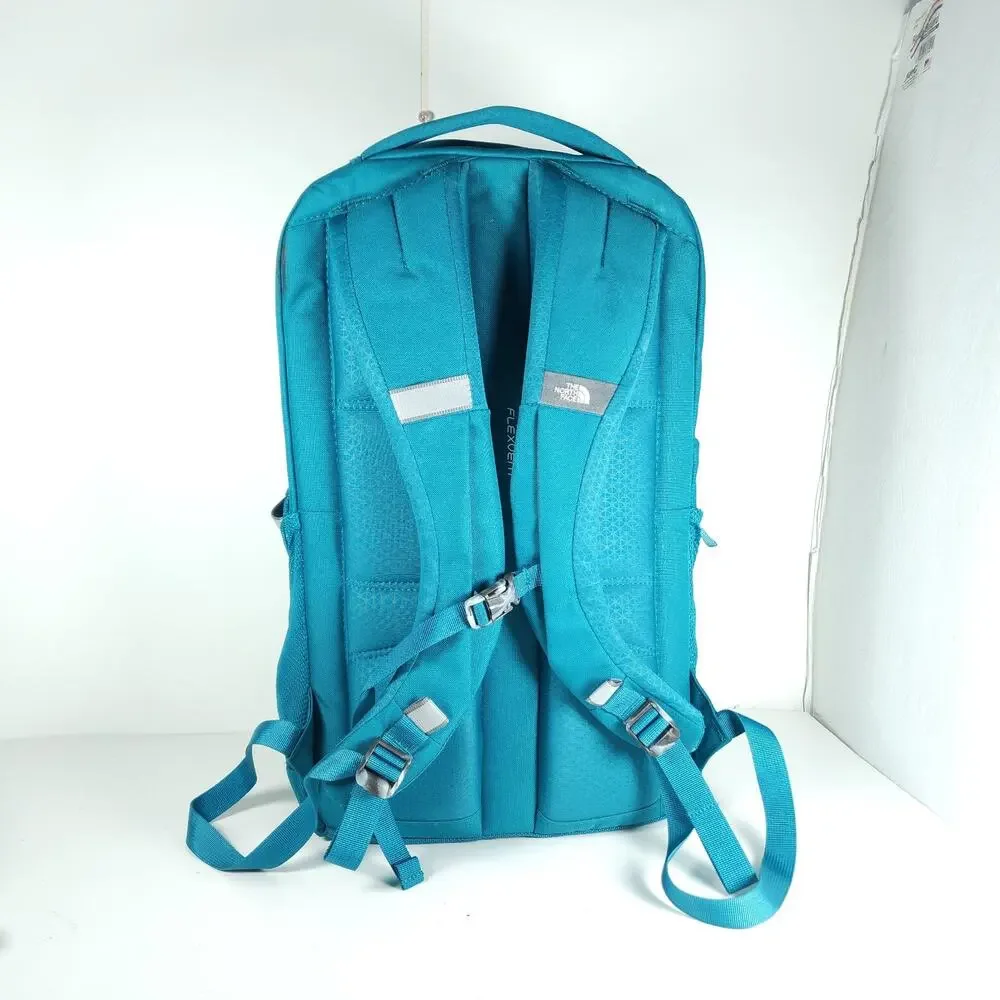 The North Face Vault Pale Teal / Blue Padded School Laptop Outdoor Backpack